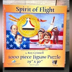 Spirit of Flight 1000 Piece Puzzle Aviation Lindbergh New Factory Sealed